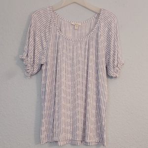 Petite Small Blue Striped Shirt Como Blu